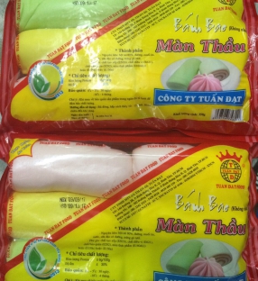 BÁNH BAO KHÔNG NHÂN DÀI NHIỀU MÀU